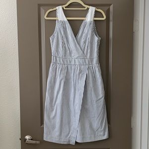Banana Republic Blue & White Striped Dress